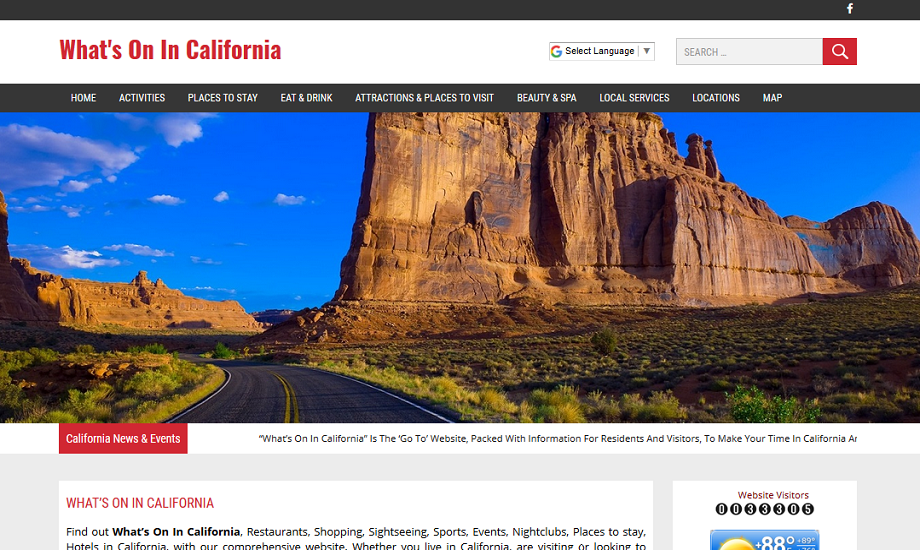 what's on in California